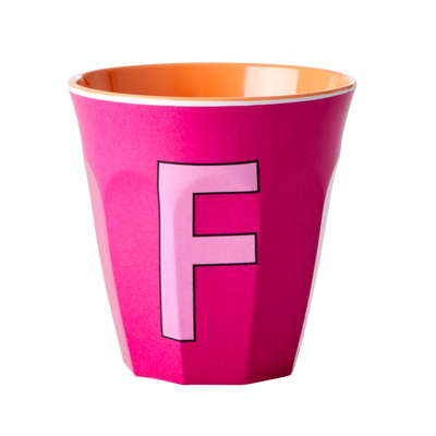 Alfabet Kopper, Ensfarvet, Pink, Rice