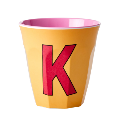 Alfabet Kopper, Ensfarvet, Pink, Rice