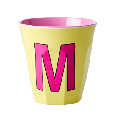 Alfabet Kopper, Ensfarvet, Pink, Rice