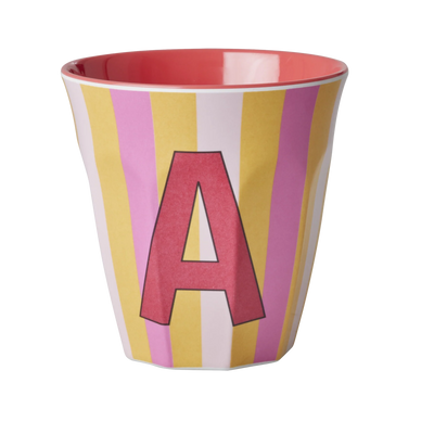 Alfabet Kopper, Striber, Pink, Rice