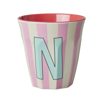 Alfabet Kopper, Striber, Pink, Rice