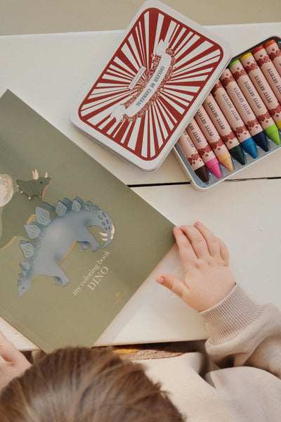 Crayons Bivoks Farvekridt, Multi, 10 Farver, Konges Sløjd