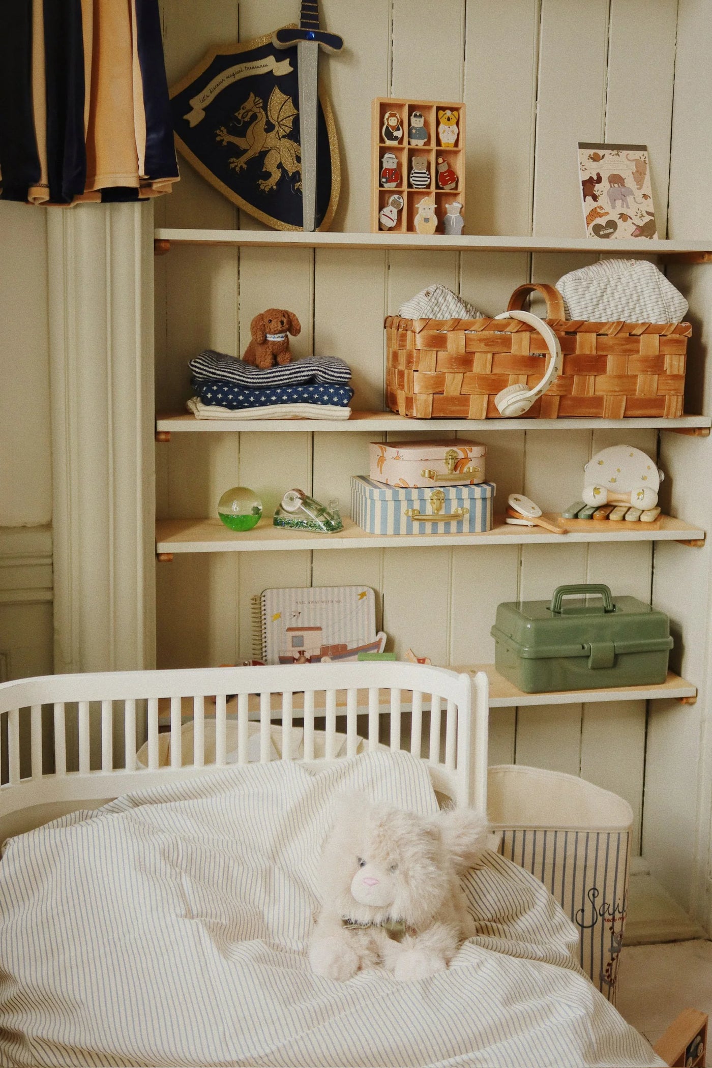 Baby Sengetøj, Strandshavet, Stripe Blue, Konges Sløjd