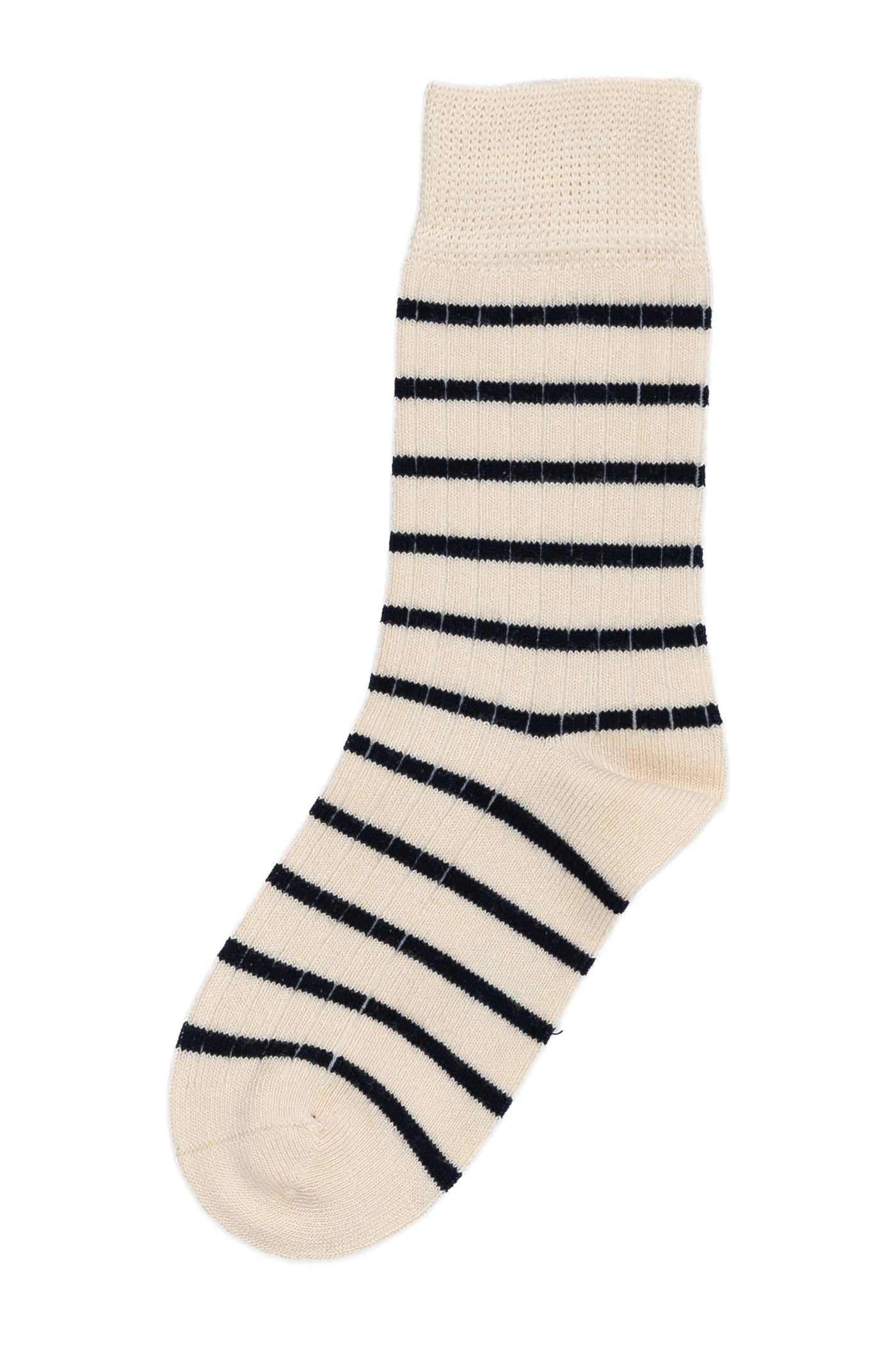 Bambus Sokker, Stripes Navy/Off White, Minipop