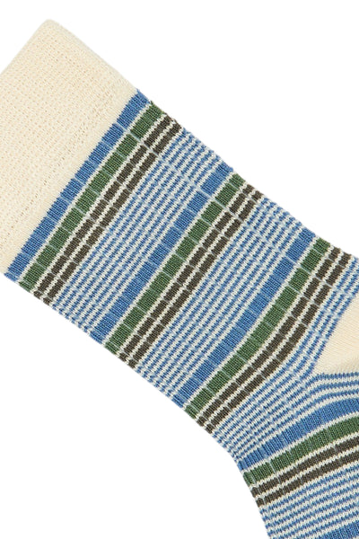 Bambus Sokker, Mix Stripes Blue, Minipop