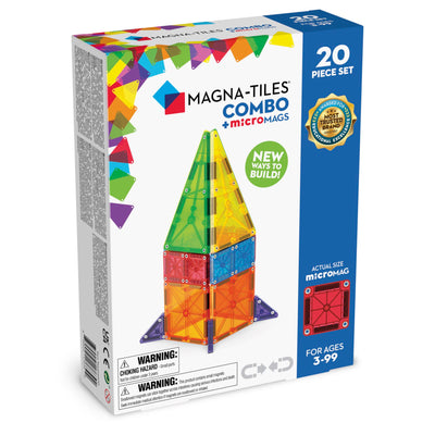 Magna-Tiles micro-MAGS, 20 stk. Combo