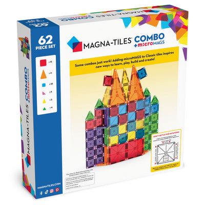 Magna-Tiles micro-MAGS, 62 stk. Combo