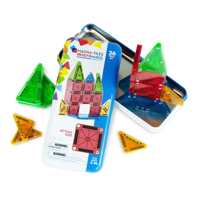 Magna-Tiles micro-MAGS, 26 stk. Rejsesæt