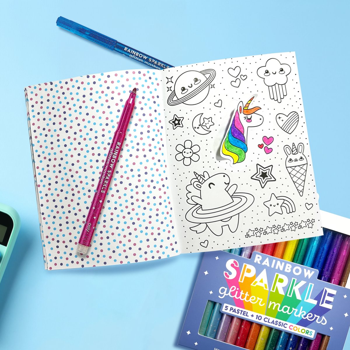 Color-in' Sticker Book, Cute-A-Licious Doodles, OOLY