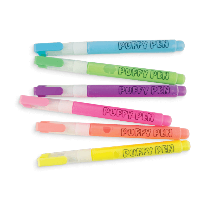 Puffy Pens Neon, 6 Farver, Ooly