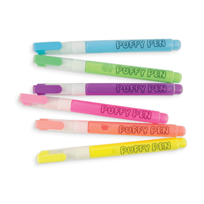 Puffy Pens Neon, 6 Farver, Ooly