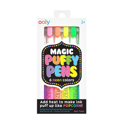 Puffy Pens Neon, 6 Farver, Ooly