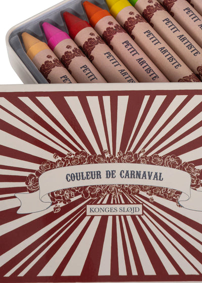 Crayons Bivoks Farvekridt, Multi, 10 Farver, Konges Sløjd