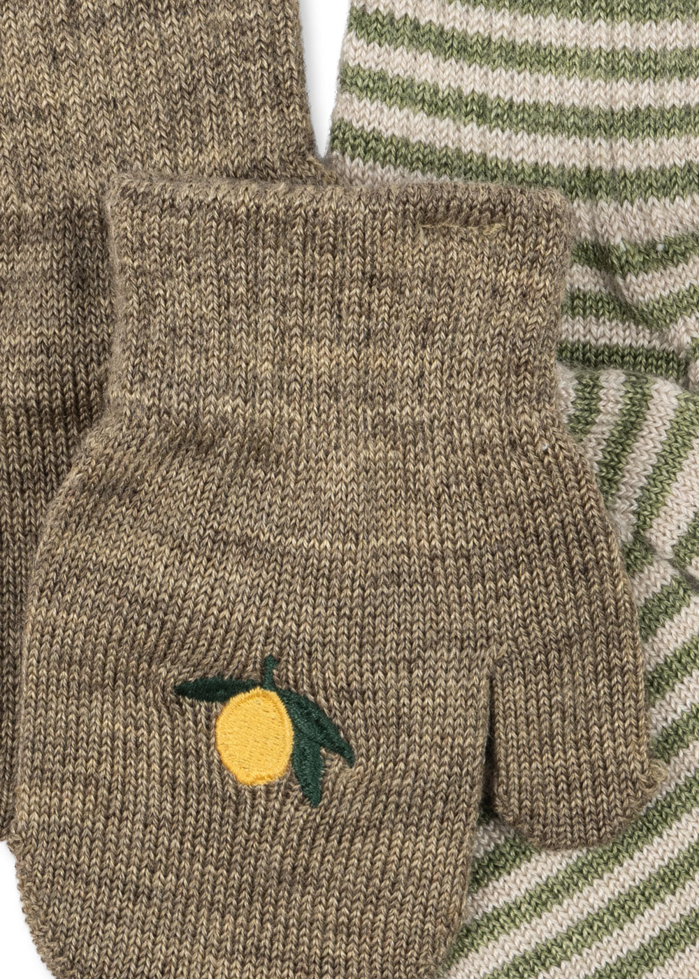 2-Pak Vanter, Lemon/Stripe, Konges Sløjd