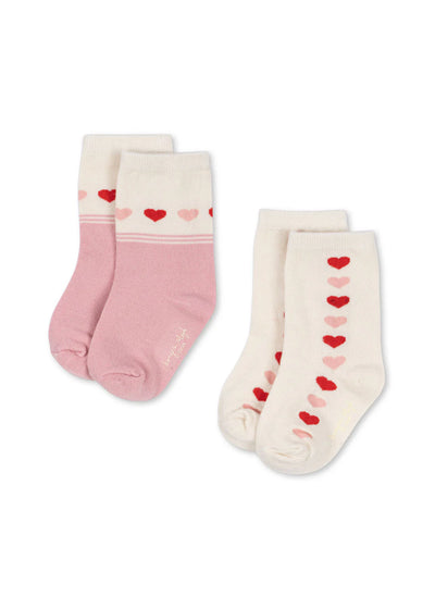 2-pak Strømper, Heart, Konges Sløjd