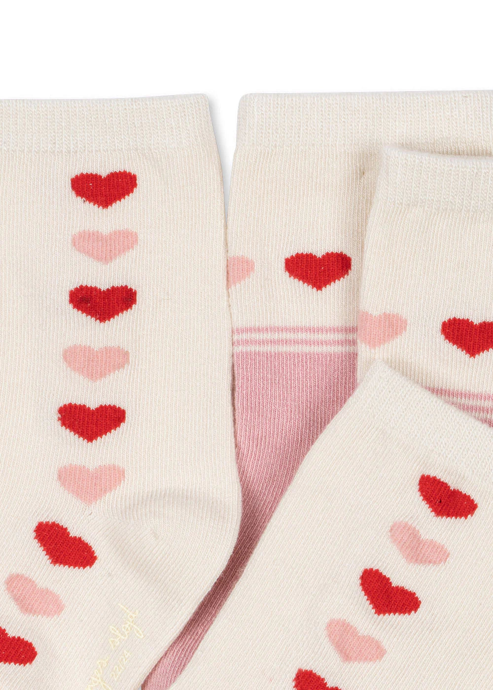 2-pak Strømper, Heart, Konges Sløjd