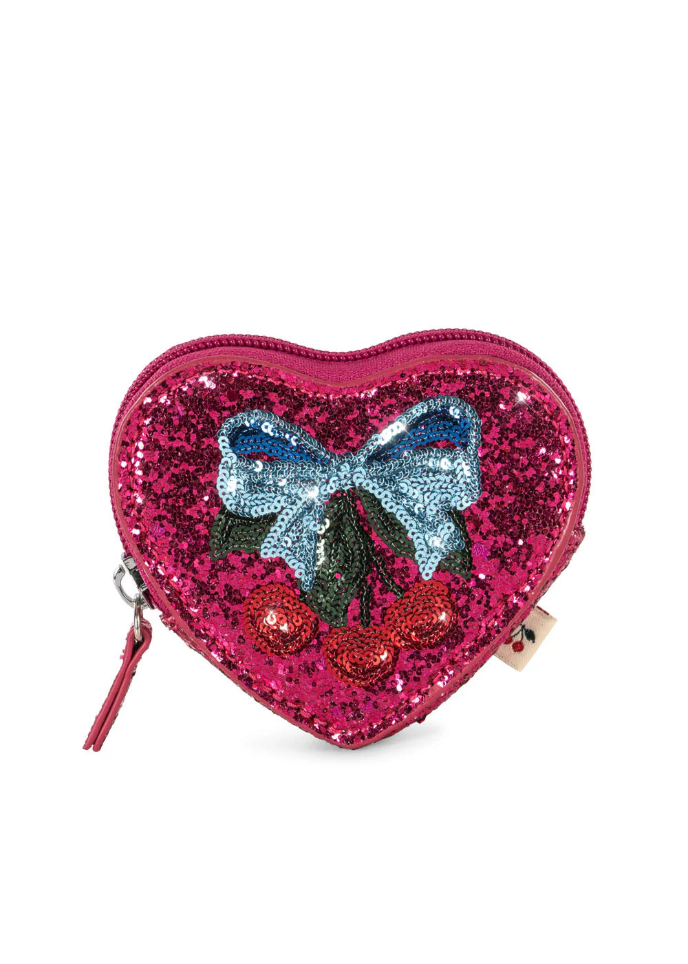 Pung med Glitter fra Konges Sløjd


Skøn lille glitterpung til børn dekoreret med et charmerende kirsebær og sløjfe på forsiden. Pungen har en praktisk lynlås, der gør det nemt at åbne og lukke.
