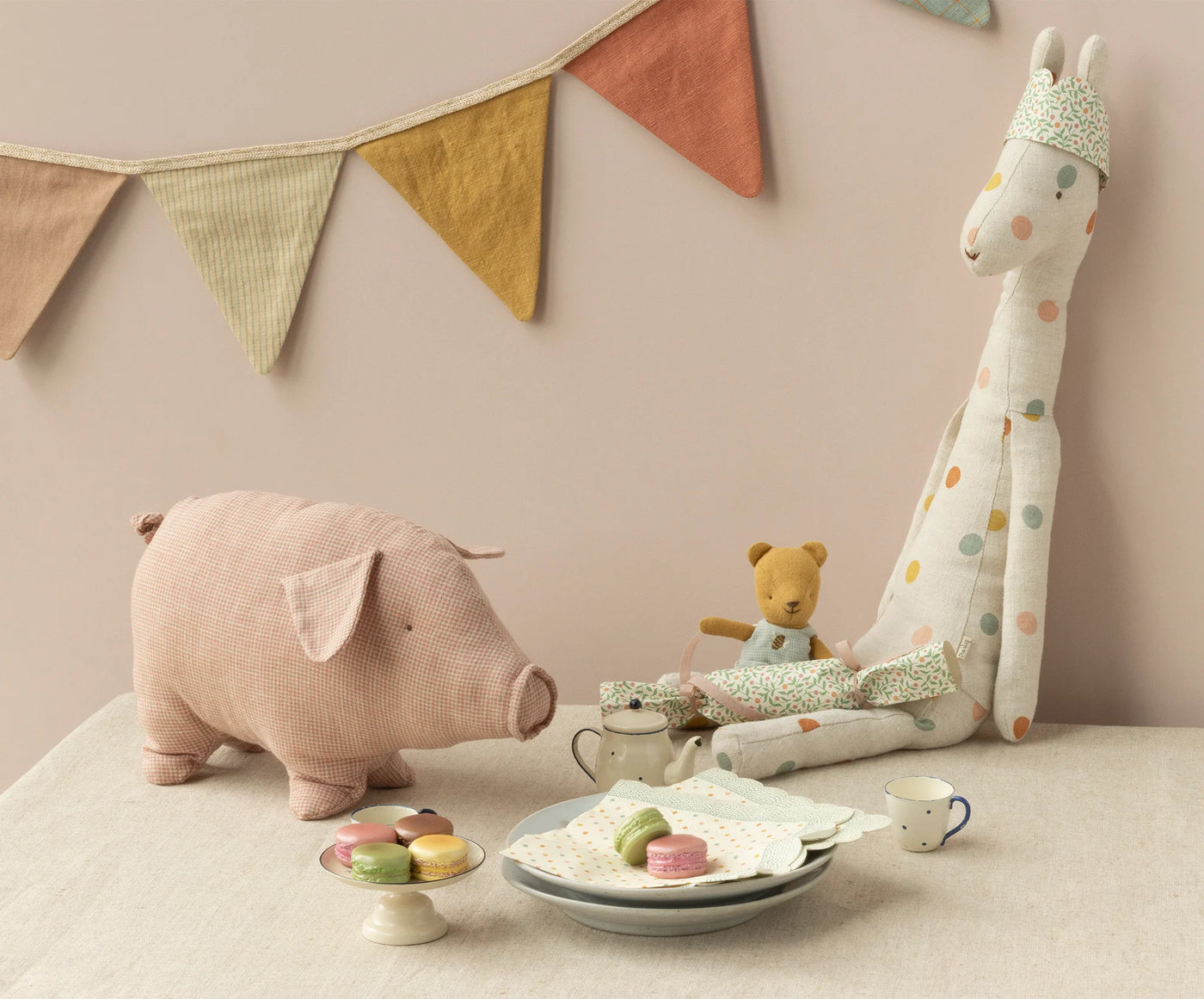 Polly Pork, Maileg, gris, blød bamse 