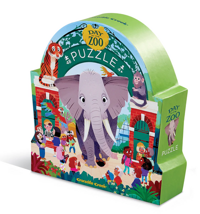 En Dag i Zoo, Gulvpuslespil, 48 Brikker, Crocodile Creek