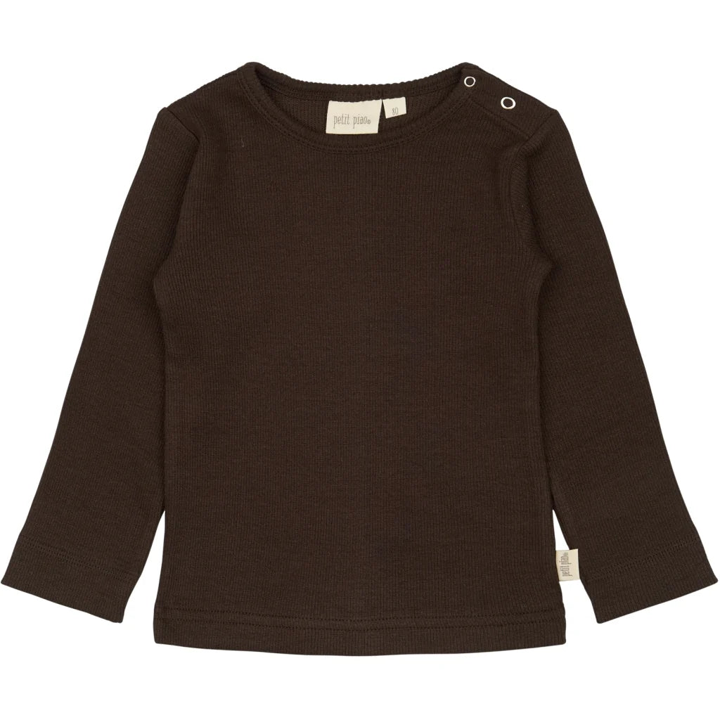 Bluse Modal, Coffee Bean, Petit Piao