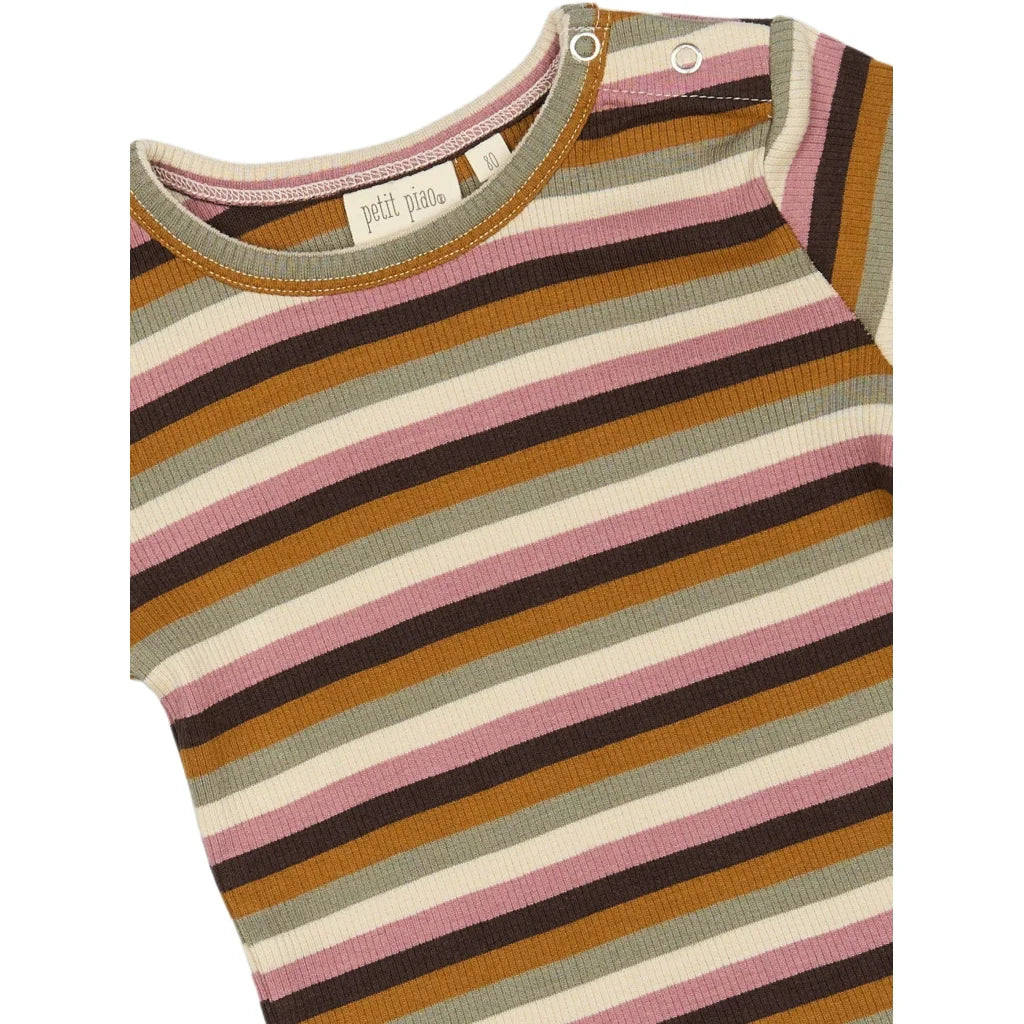 Bluse Modal Multi Stripe, Nostalgic Rose, Petit Piao