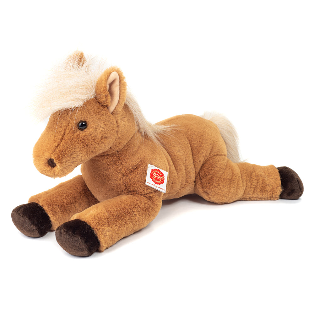 Liggende Hest, 34 cm fra Teddy Hermann

Virkelig søde hestebamse med skønne blød pels. Den er ikke kun nuttet, men også i højeste kvalitet. Den kan maskinvaskes ved 30 grader på uldprogram.
