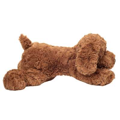 Hundebamse, bamse, bamse til børn, barselsgave, teddy hermann, liggende hundebamse, barnedåbsgave 