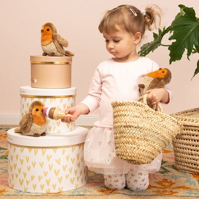 Rødkælk, 15 cm, Teddy Hermann