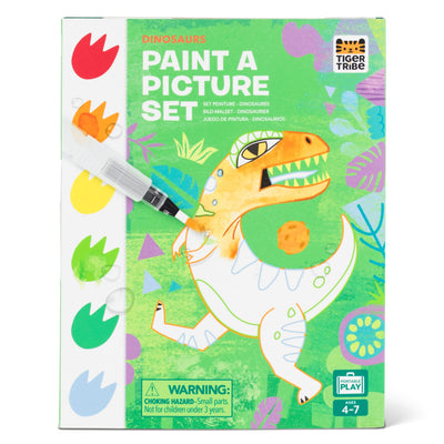 Paint A Picture Set, Mal Et Billedsæt, Dinosaur, Tiger Tribe 