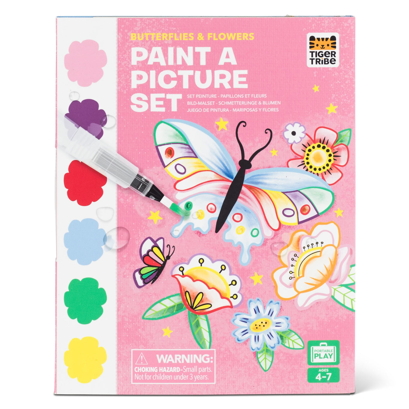 Paint A Picture Set, Mal Et Billedsæt, Sommerfugle og Blomster, Tiger Tribe