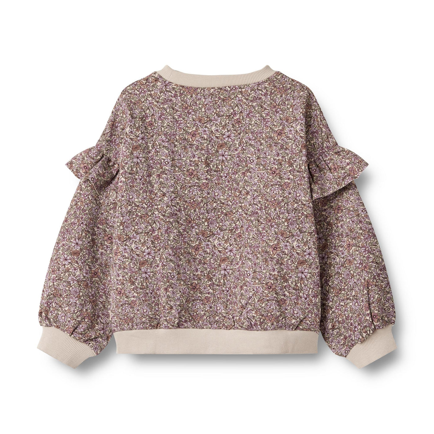 Lulle Sweatshirt, Lilac Flowers, Wheat