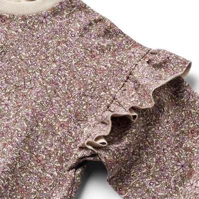 Lulle Sweatshirt, Lilac Flowers, Wheat