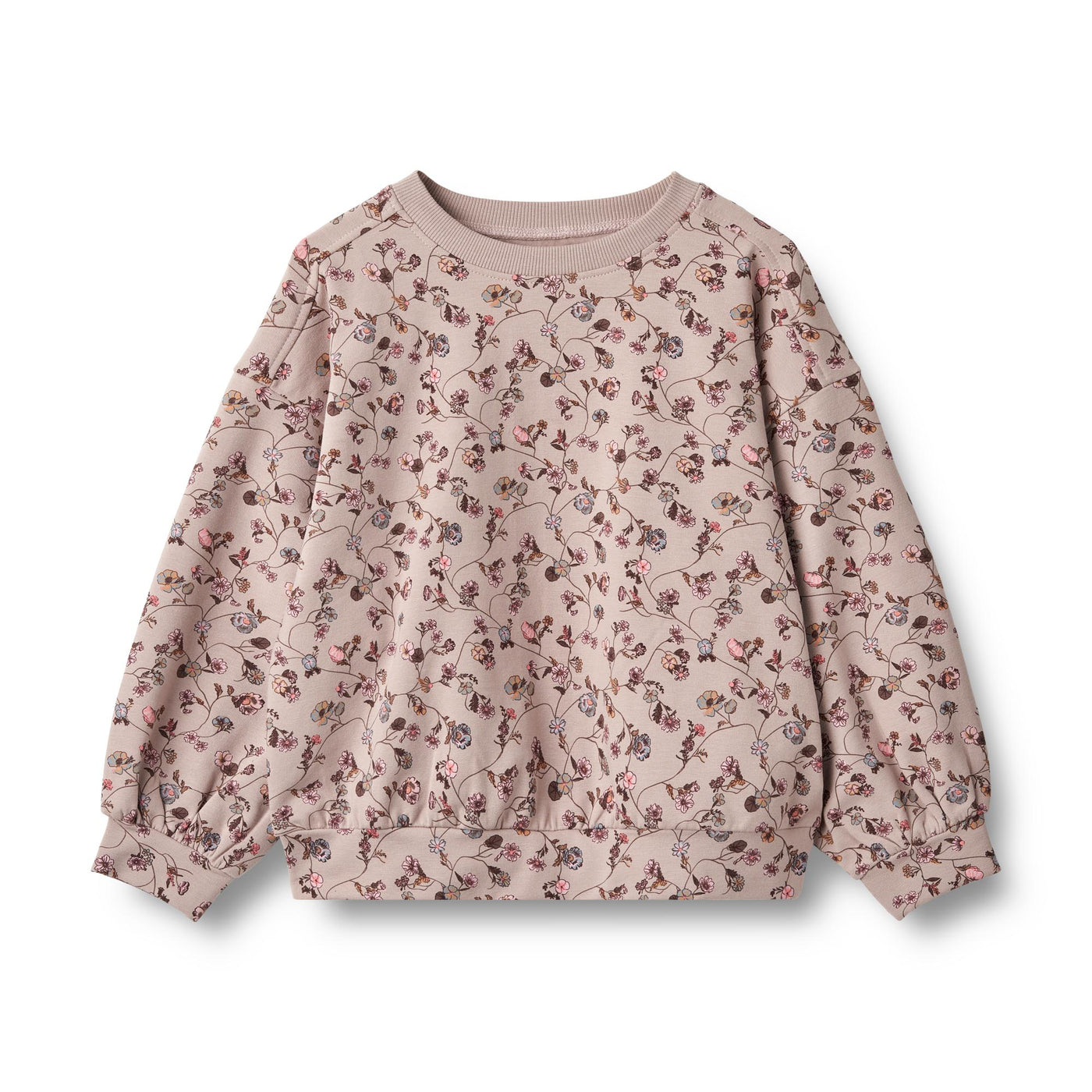 Lia Sweatshirt, Dry Rose Flower Vine, Wheat