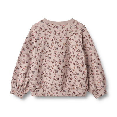 Lia Sweatshirt, Dry Rose Flower Vine, Wheat