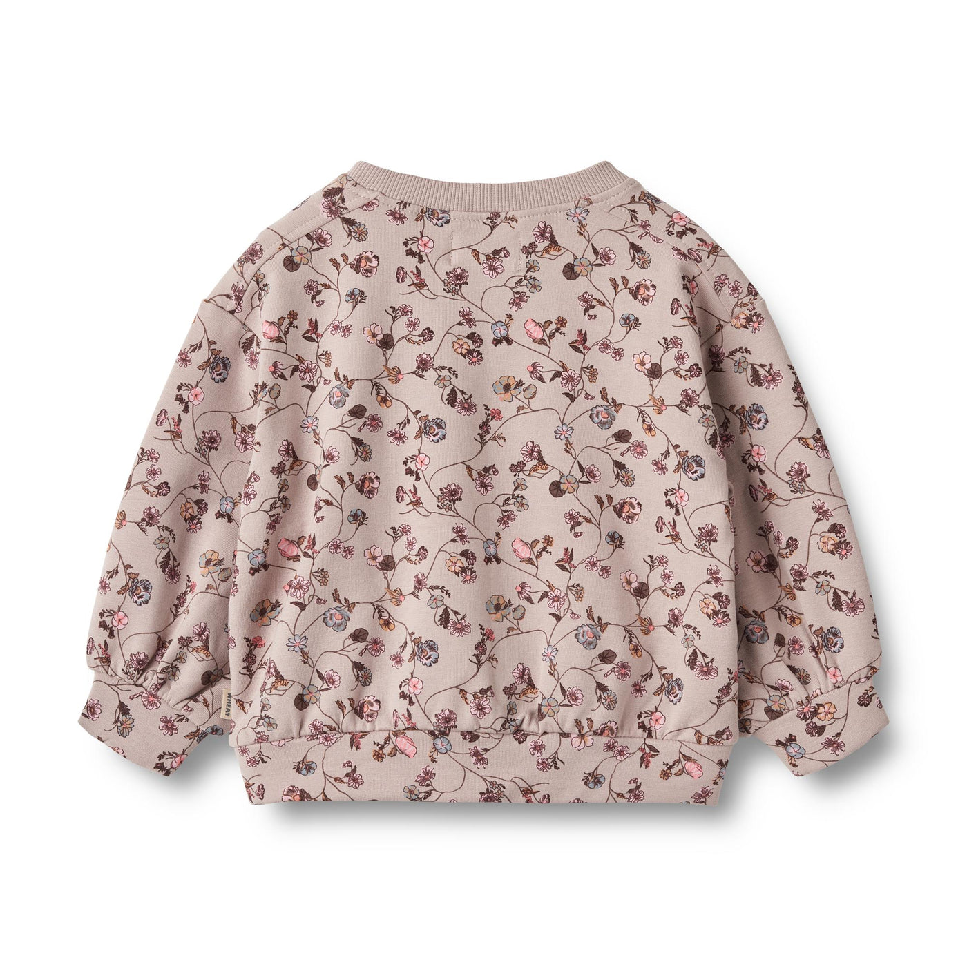 Lia Sweatshirt, Baby, Dry Rose Flower Vine, Wheat