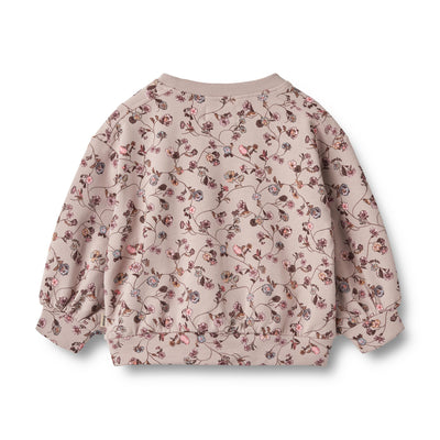 Lia Sweatshirt, Baby, Dry Rose Flower Vine, Wheat