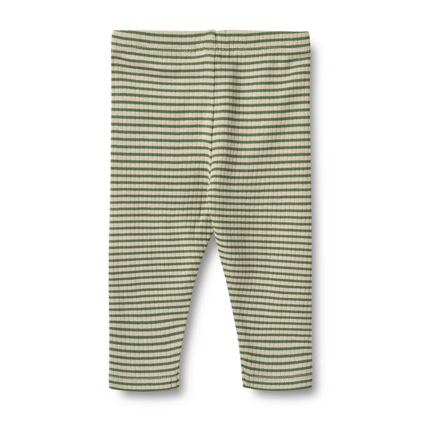 Jules Baby Leggings, Elm Green Stripe, Wheat