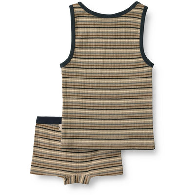 Lui Undertøj, Multi Stripe, Wheat - bagfra