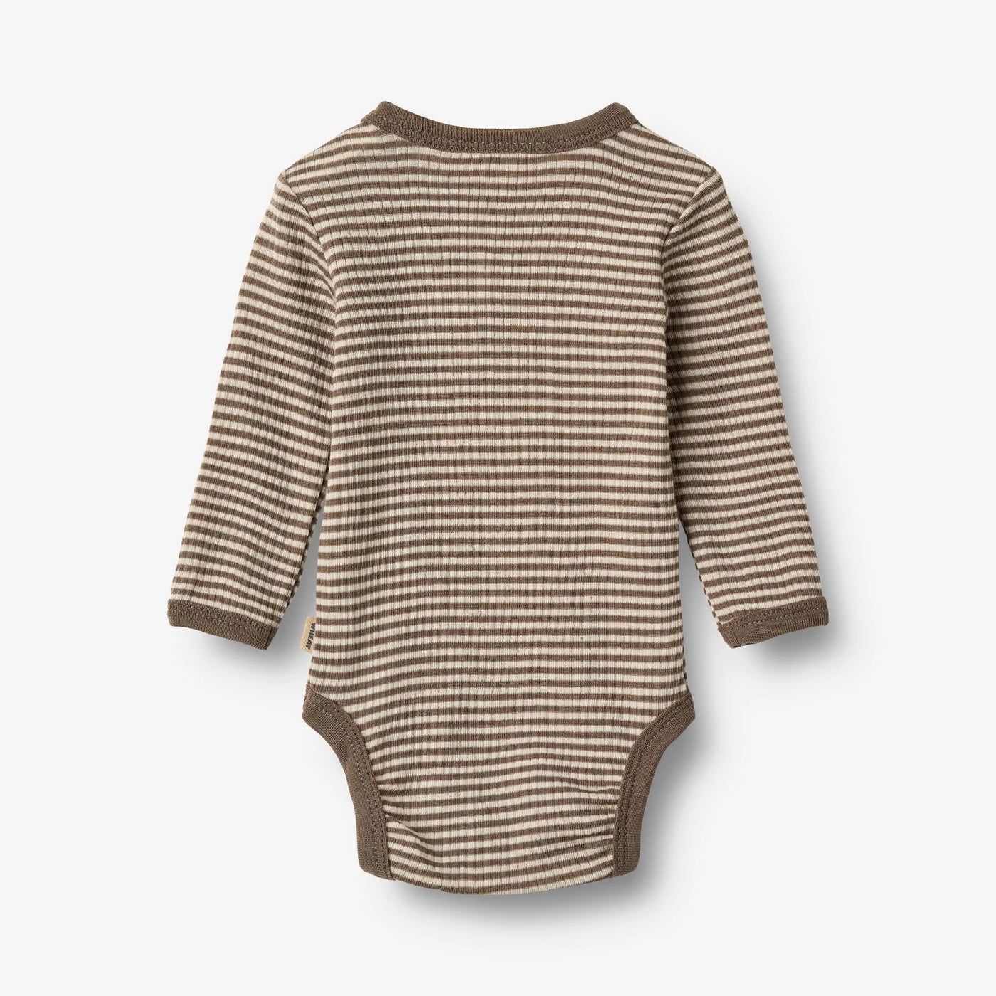 Wool Body L/S Lucca, Wood Stripe, Wheat