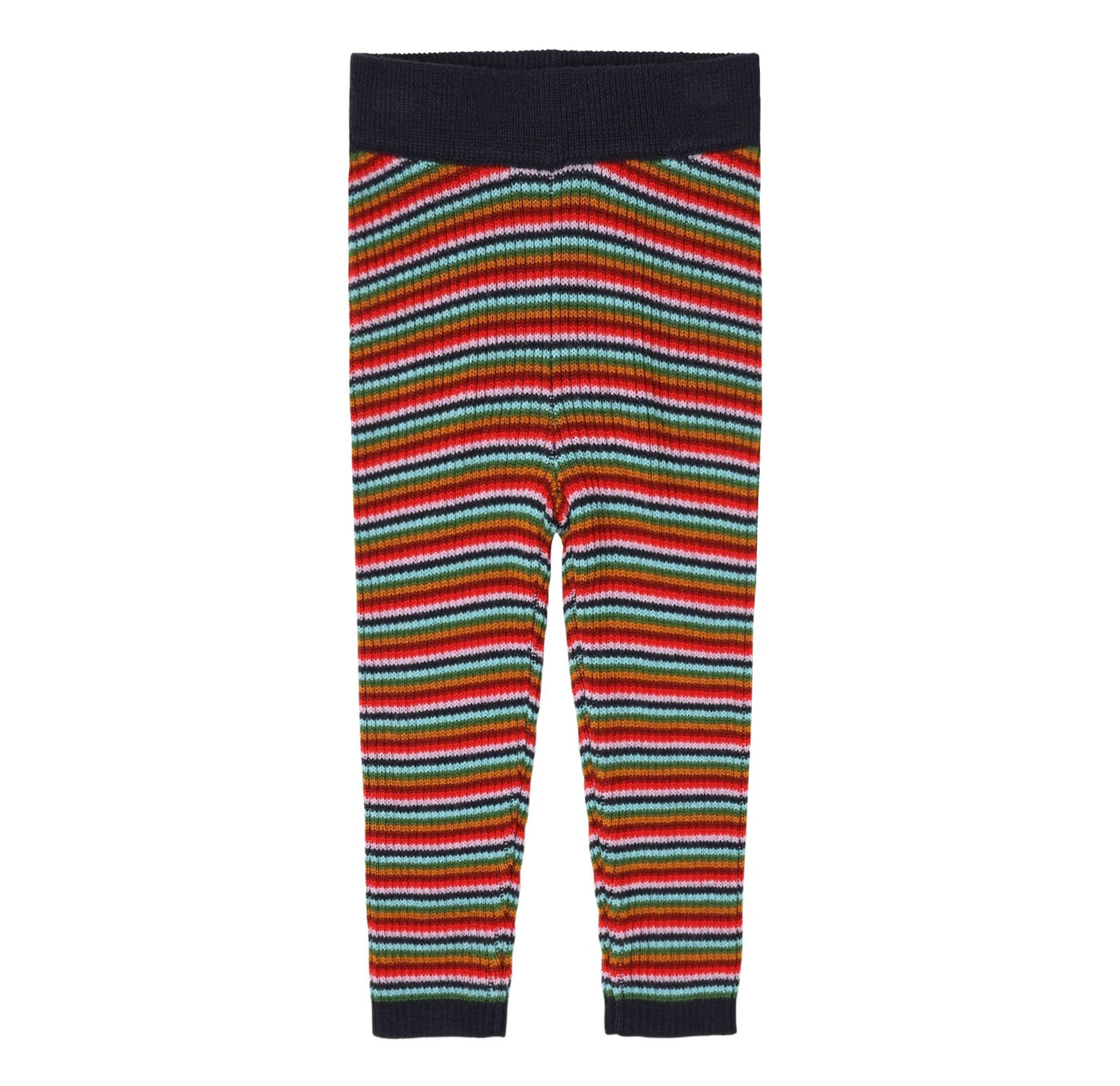 Mulit stripe leggings til baby, FUB, merinould