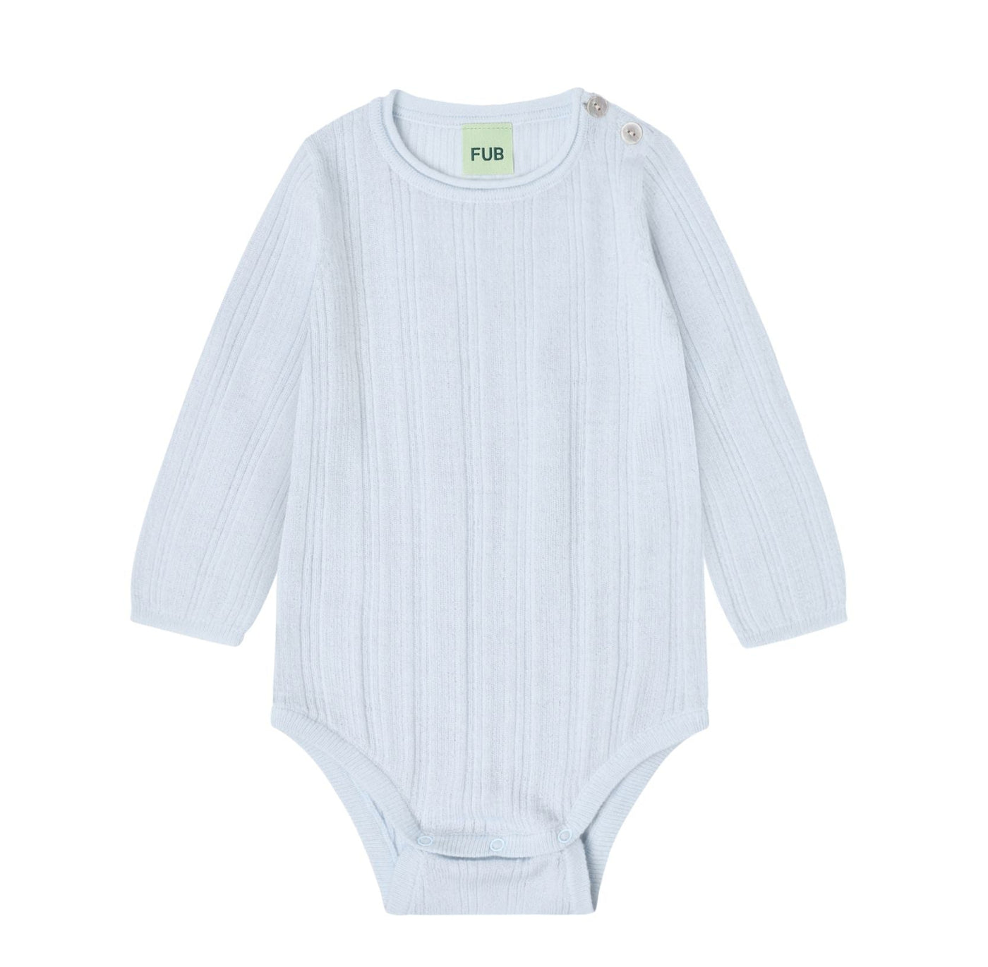 Body til baby, blå, merinould, FUB