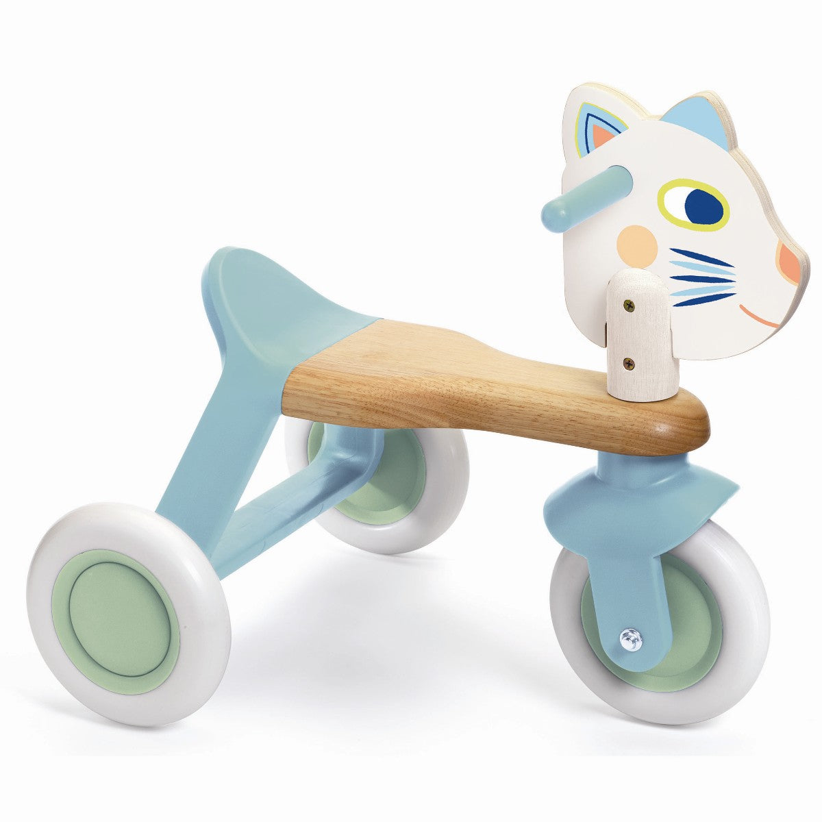 Trehjulet Gåcykel Blå, BabyScooti, Djeco