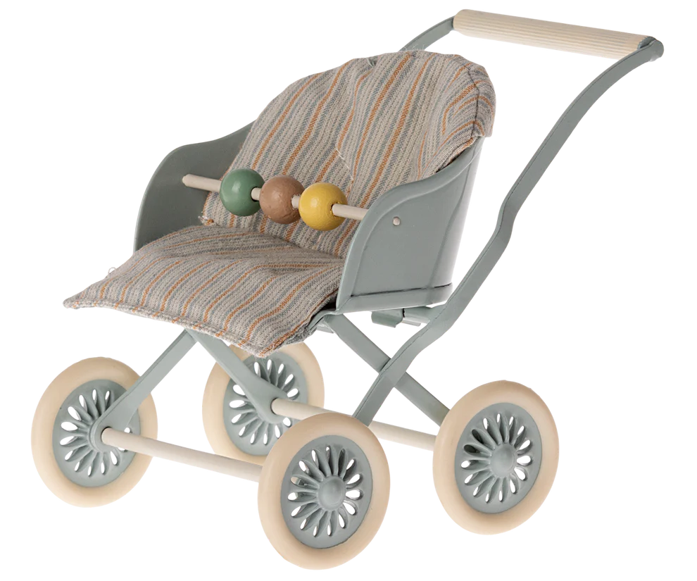 Maileg, baby klapvogn, babymus, dansk design