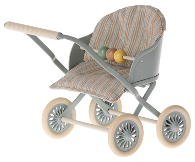 Maileg, baby klapvogn, babymus, dansk design