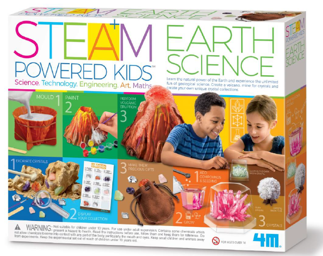 Geologiske Eksperimenter, STEAM Powered Kids, 4M