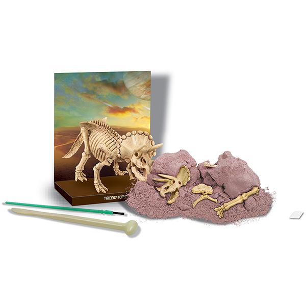 Dinosaur udgravning, triceratops - sjovt og lærende legetøj