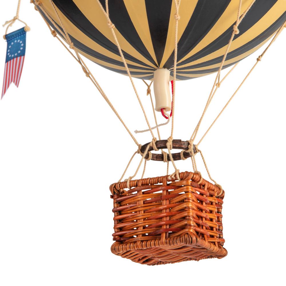 Luftballon Black, 18 cm. Travels Light, Authentic Models