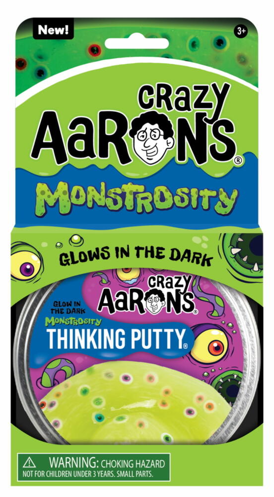 Monstrosity, Glow in the dark, 10 cm, Crazy Aaron's Thinking Putty