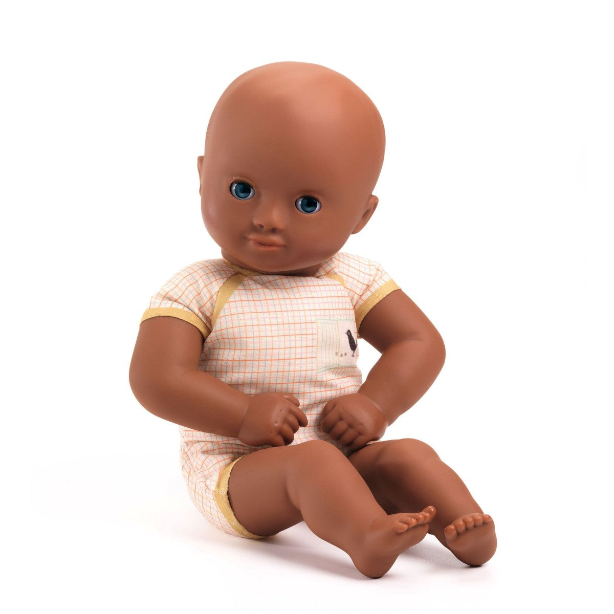 Babydukke, Gul, Pomea Dukke, 32 cm, Djeco
