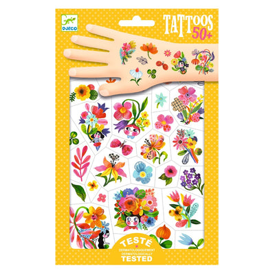 Tattoos, Blomster, Djeco